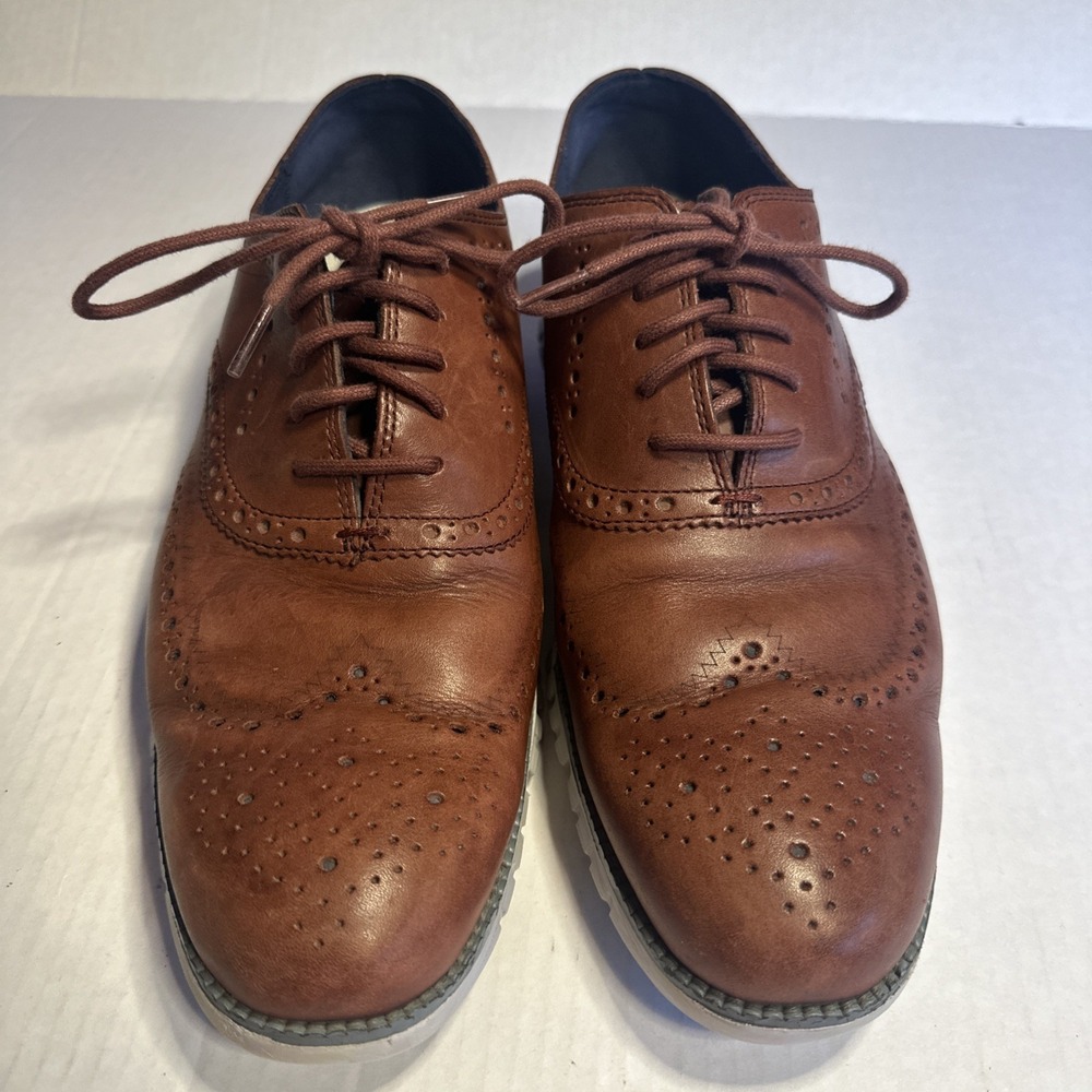 Cole Haan Zerogrand Men's 12 M Wingtip Oxford Shoes Rockridge/Hawthorn C28158